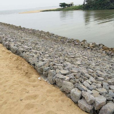 鉛鋅石籠護岸伊通鎮前范村高標準農田建設項目